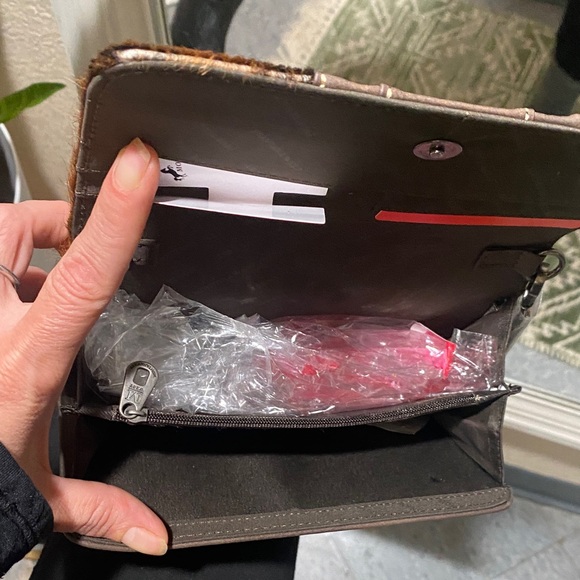 Montana West Brown Clutch with Studded Design - Picture 3 of 5